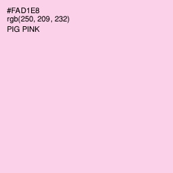 #FAD1E8 - Pig Pink Color Image
